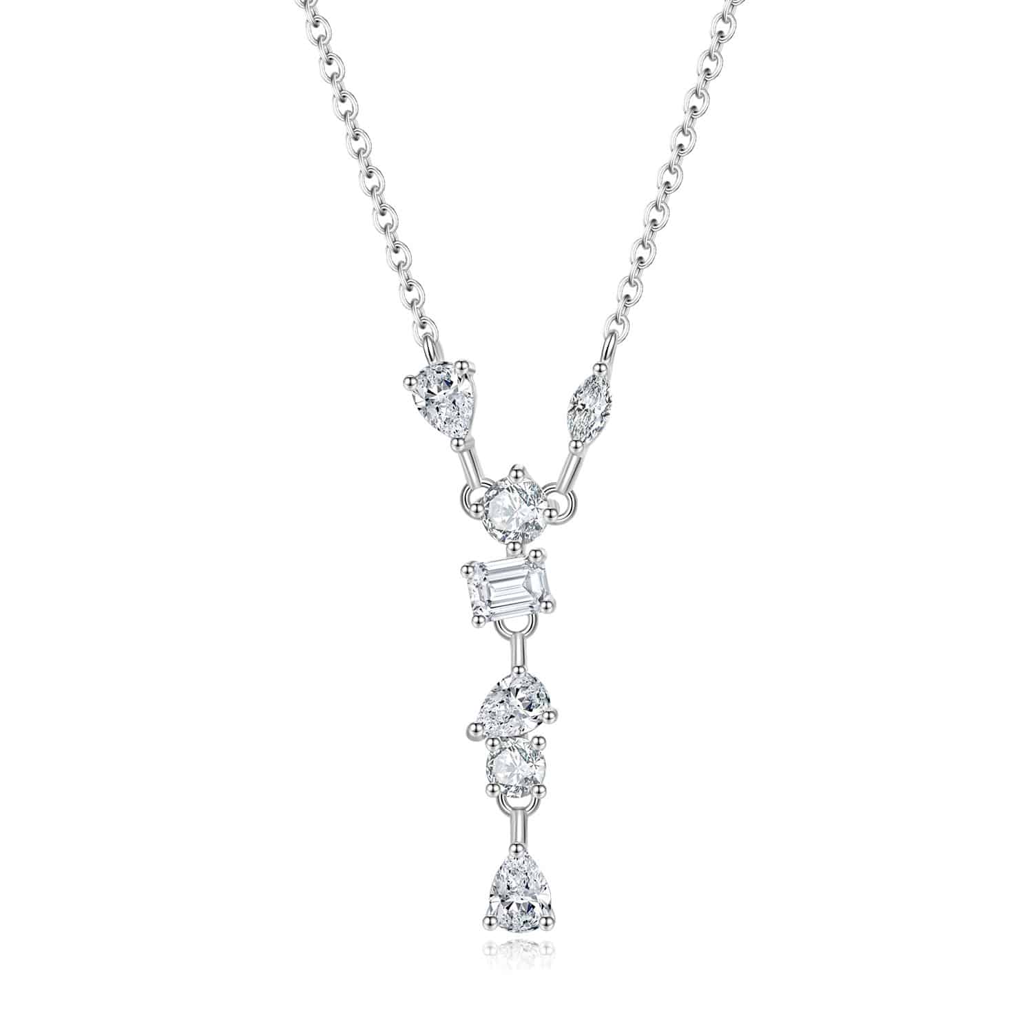 ליון פנטזי 1.7 קראט אבני מואסנייט, התליון מכסף 925 מצופה זהב לבן 14 קראט ice diamonds