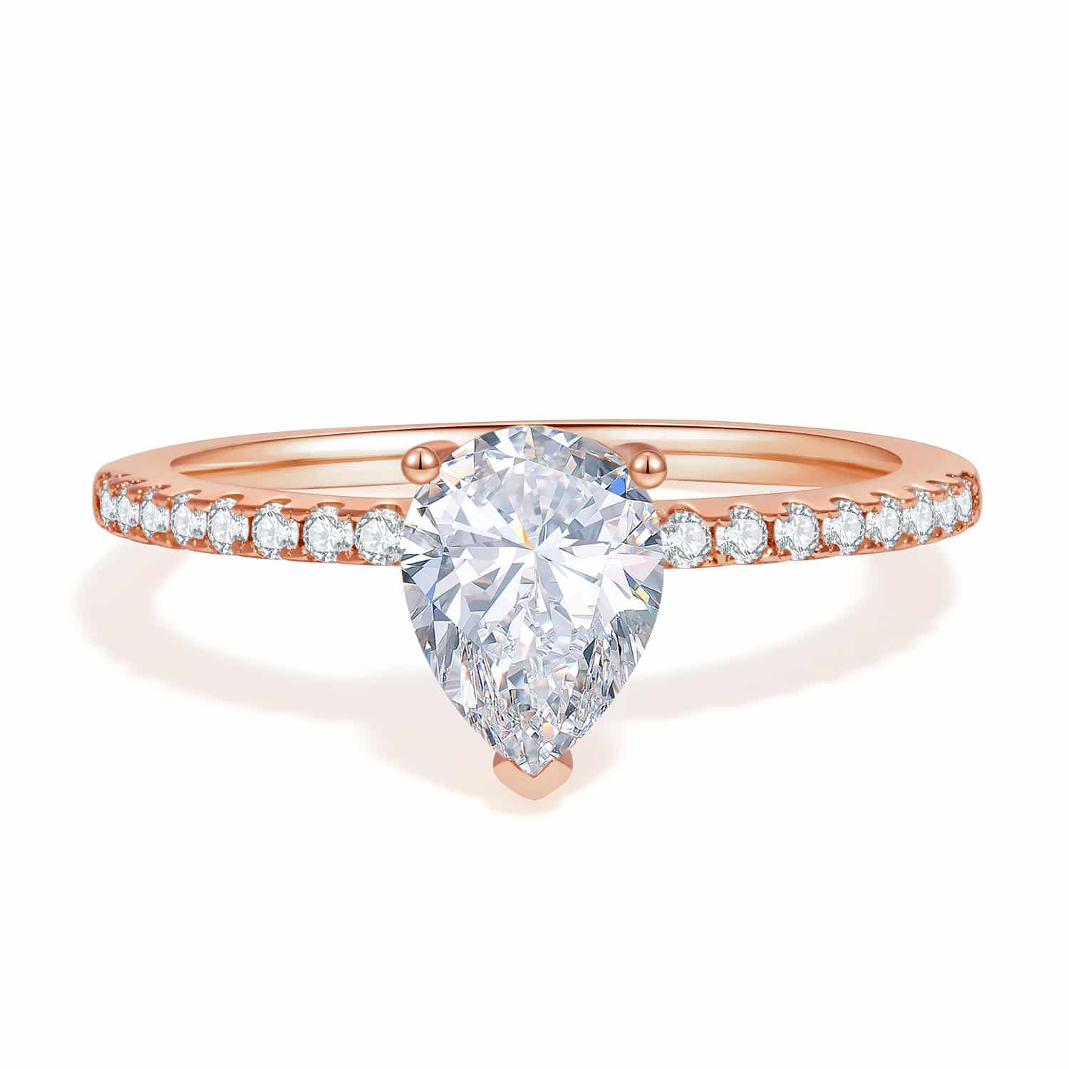 טבעת הטיפה המלכותית 1.26 קראט אבני מואנייס ice diamonds