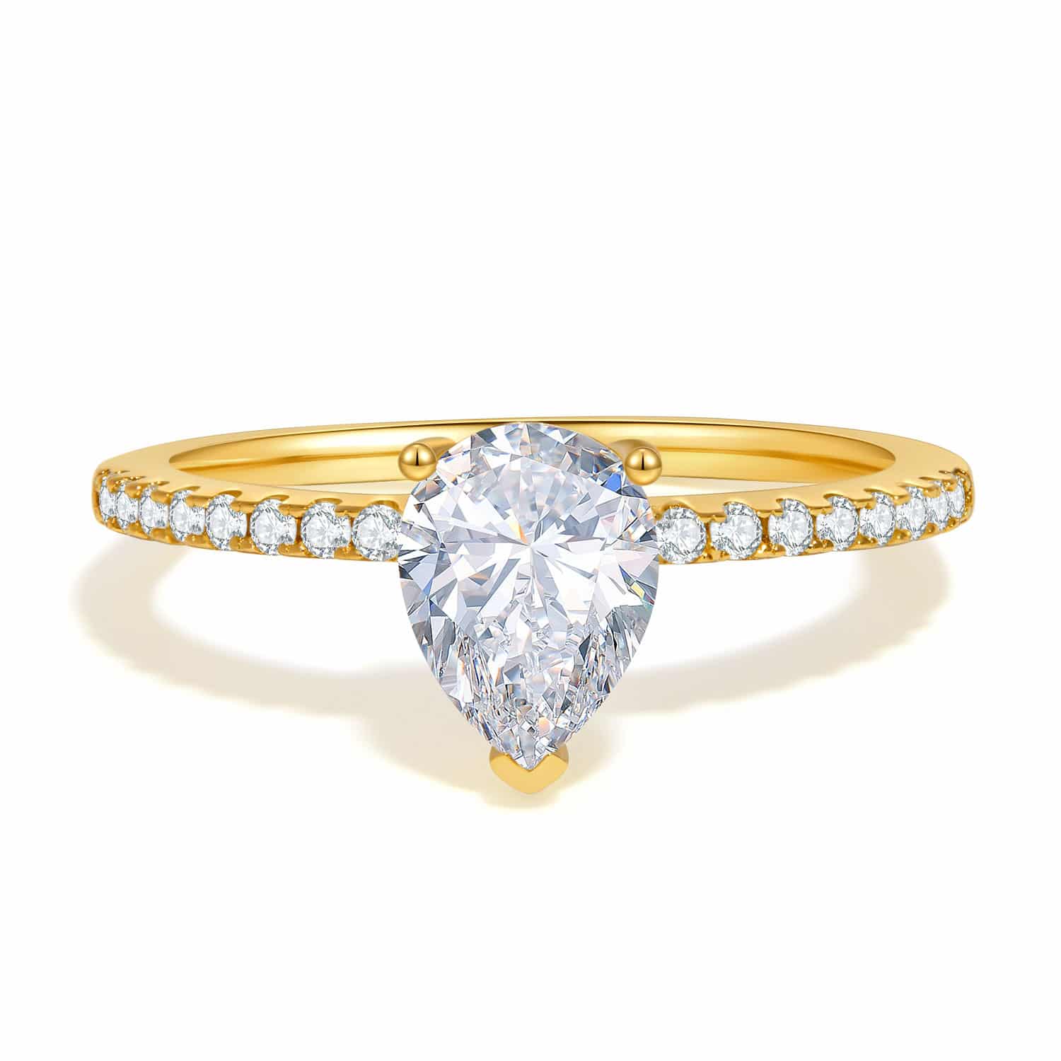 טבעת הטיפה המלכותית 1.26 קראט אבני מואנייס ice diamonds