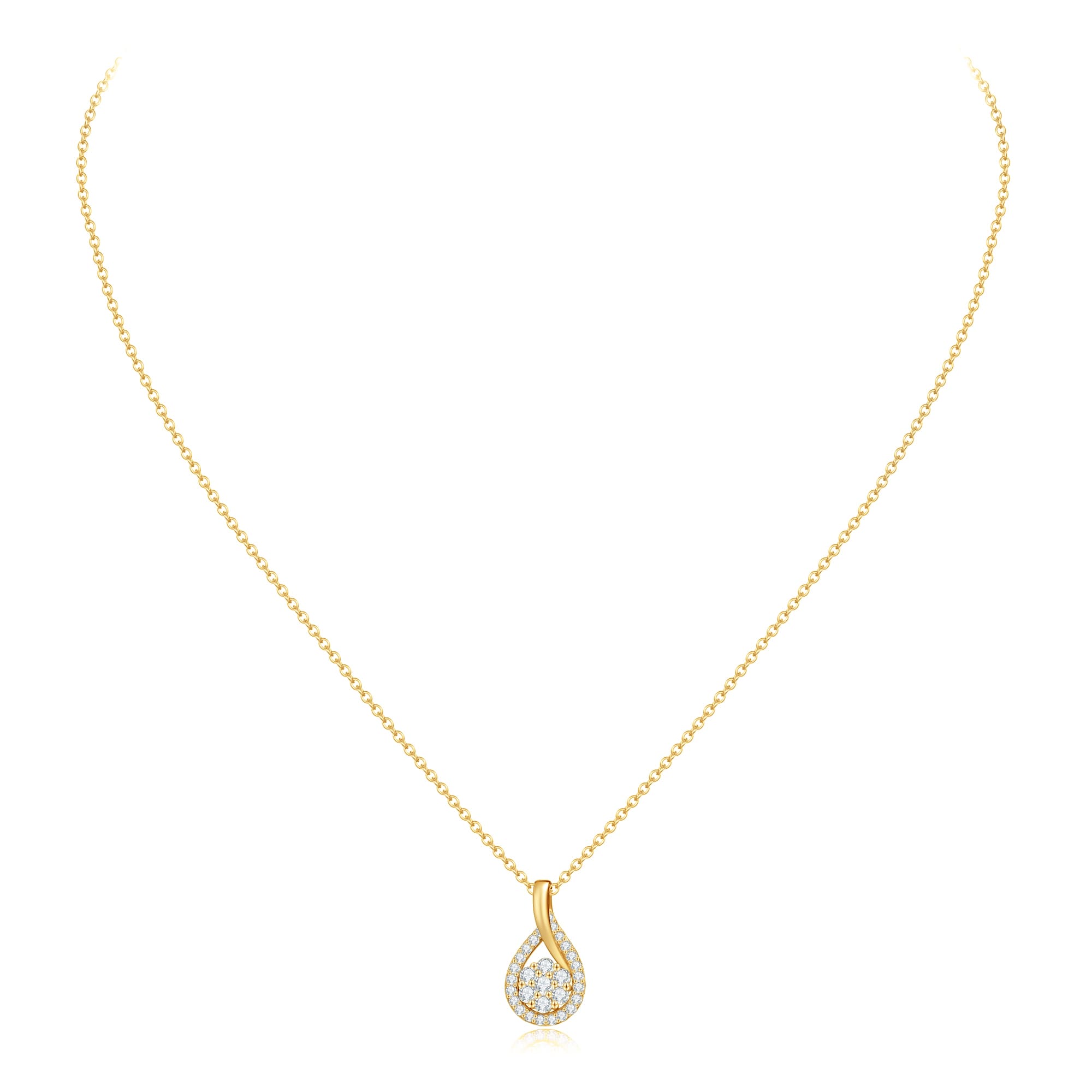 תליון הטבע 0.42 קראט אבן מואנייס ice diamonds