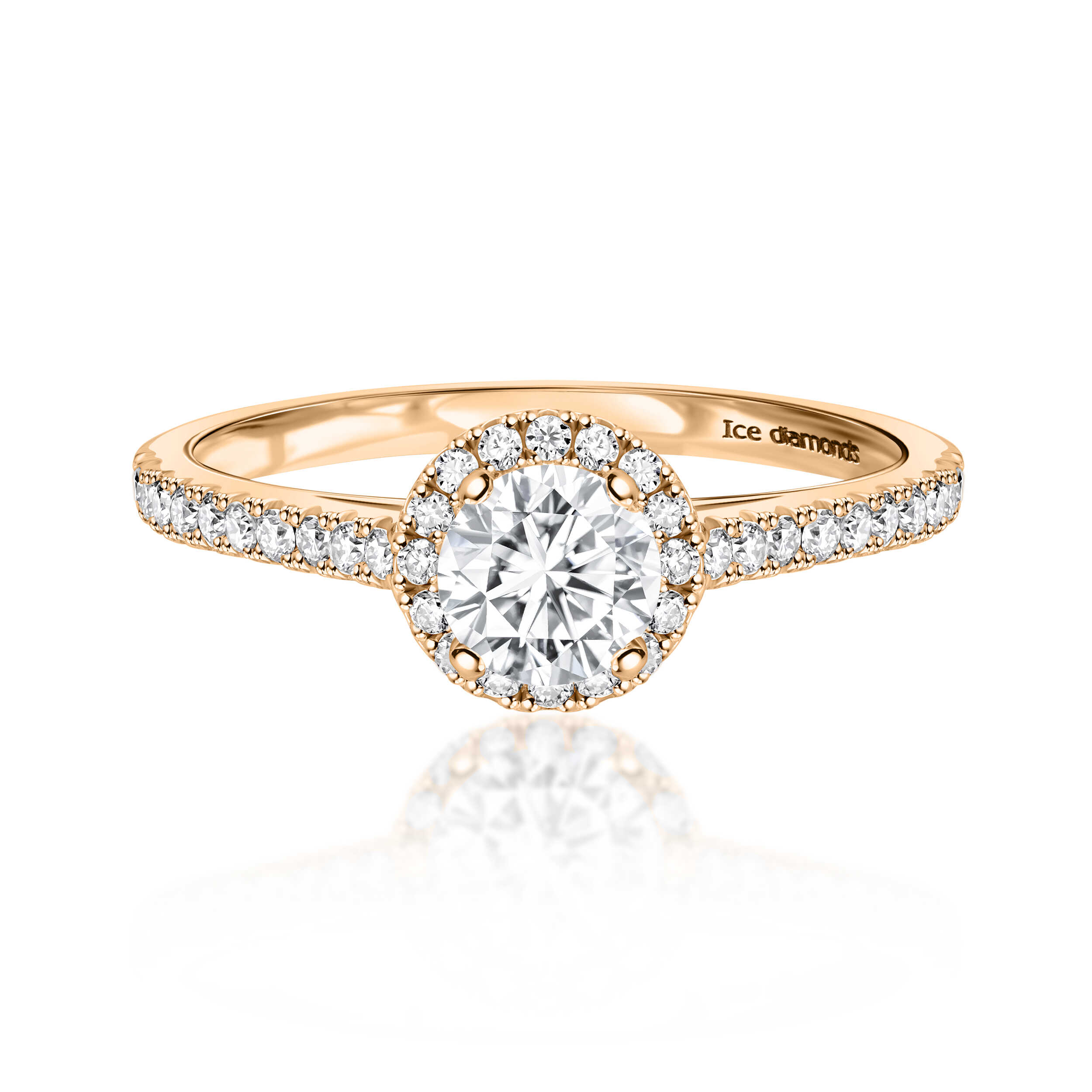 טבעת אהובה 1.3 קראט אבן מואנייס ice diamonds